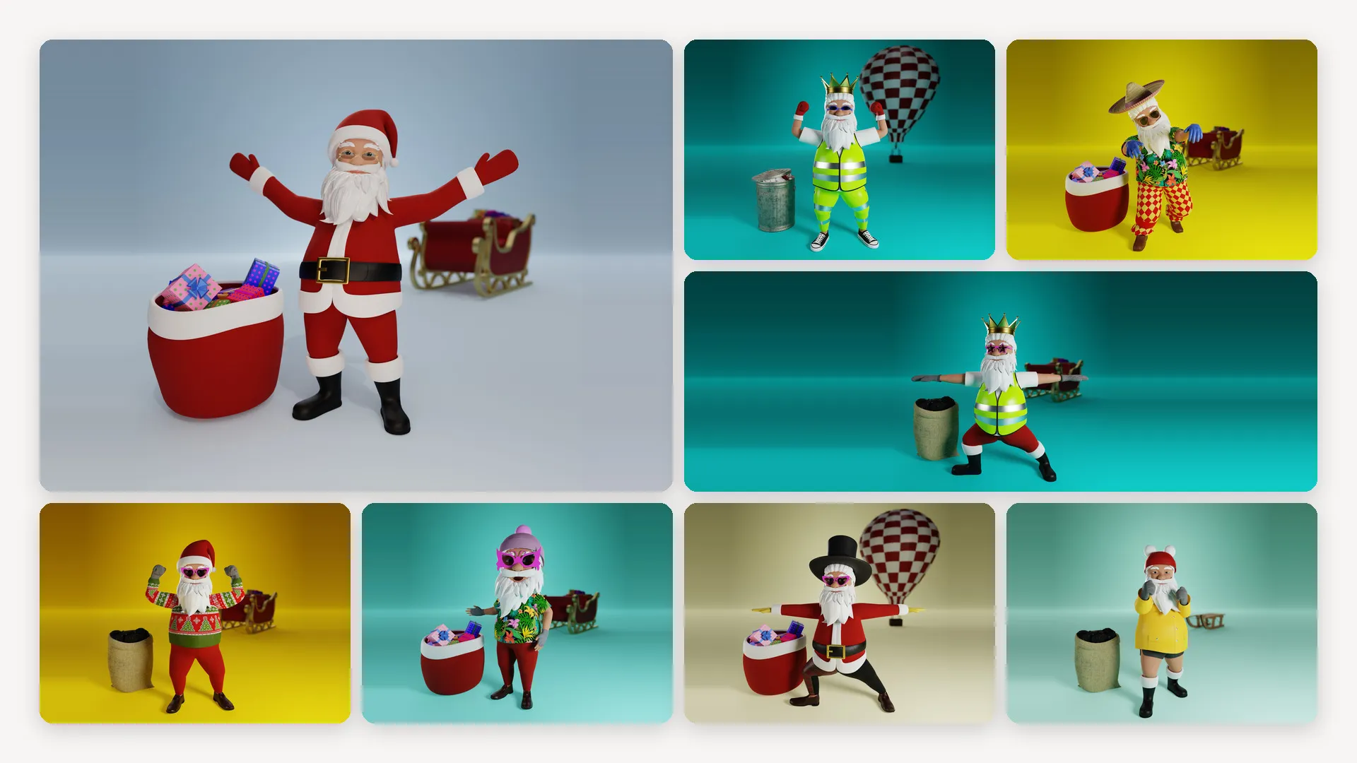 Funny Santas