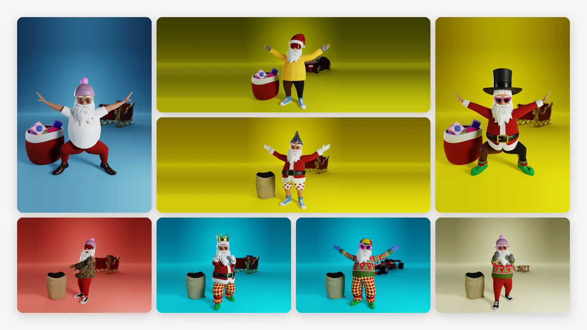 Funny Santas — 3